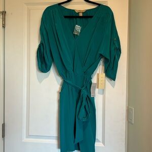 Turquoise size L, Presley Skye (Nordstrom) silk dress NWT